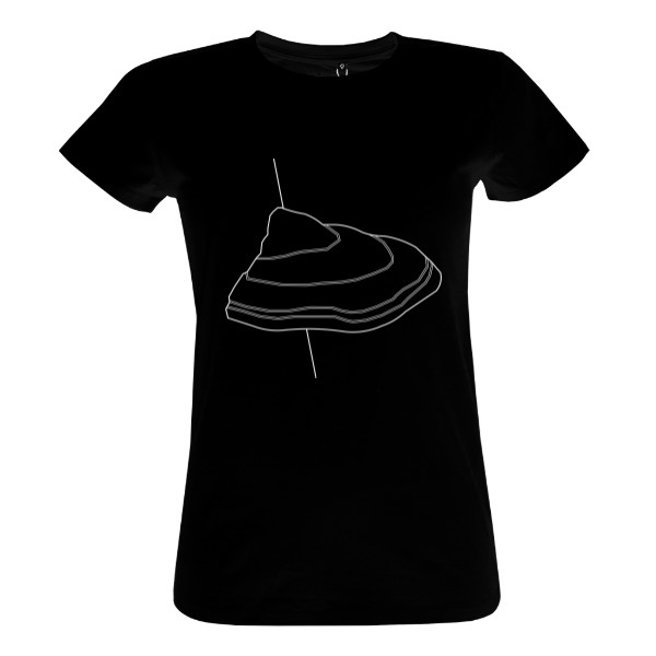 Tričko s potiskem POLYPORE GEOMETRIC BLACK Dámské